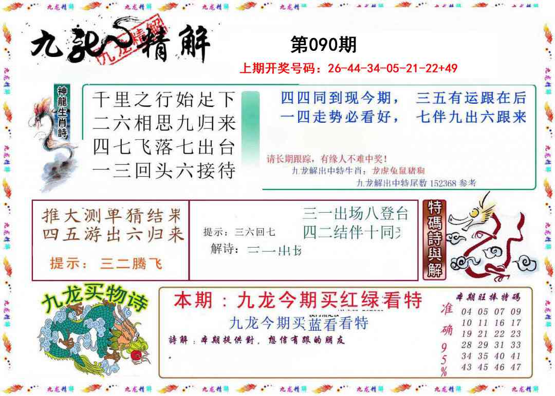 090期九龙精解[图]